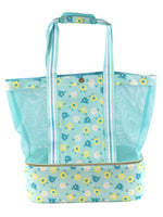 Simply Southern flowers cooler mesh beach bag