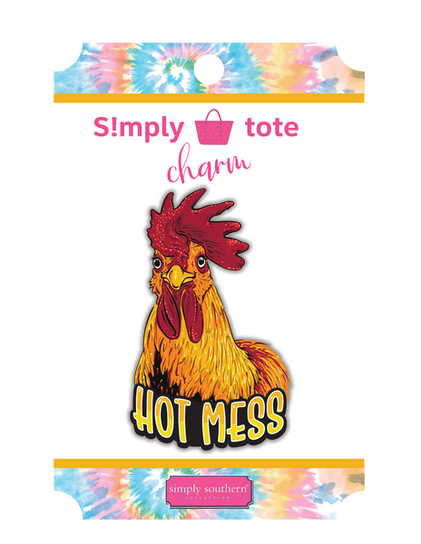 Simply Southern Charm Bag Tote Hot Mess Rooster