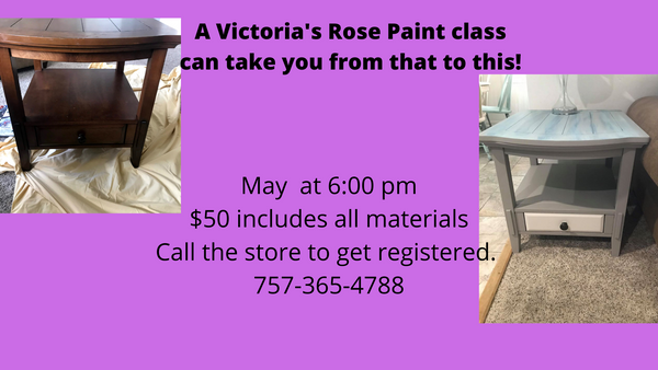 Dixie Belle Paint Class May 9 at 6:00 PM