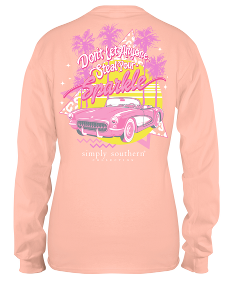 Simply Southern Long Sleeve Barbie Don't let anyone steal your sparkle Tshirt