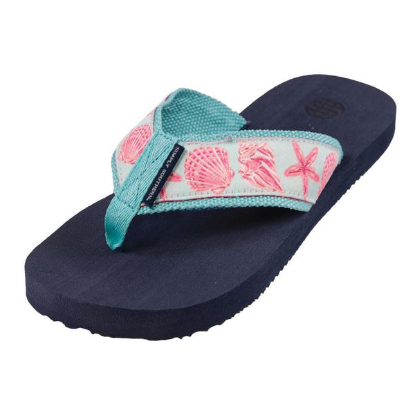 Simply southern shell flip flop