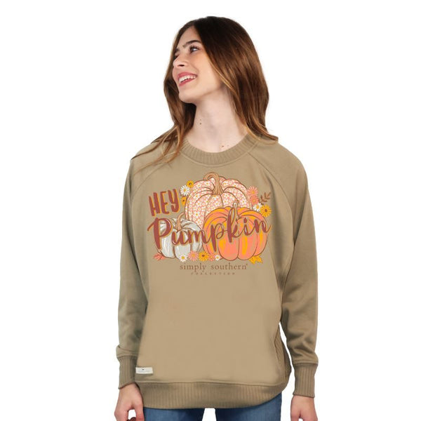 Simply Southern Hey Pumpkin crew neck sweatshirt