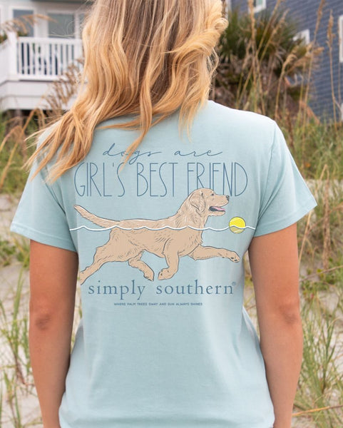 Simply Southern dogs are a girl's best friend tshirt