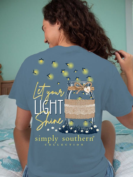 Simply Southern let your light shine short sleeve tshirt
