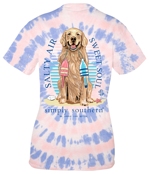 Simply Southern Salty Air sweet soul dog tshirt