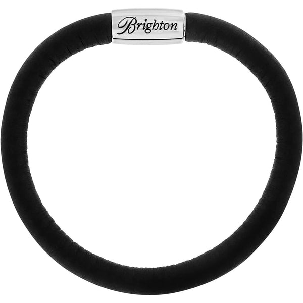 brighton black leather bracelet SM