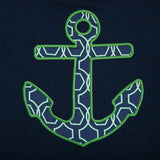 Poncho navy  anchor