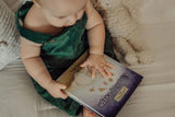 counting peeps book being read by baby