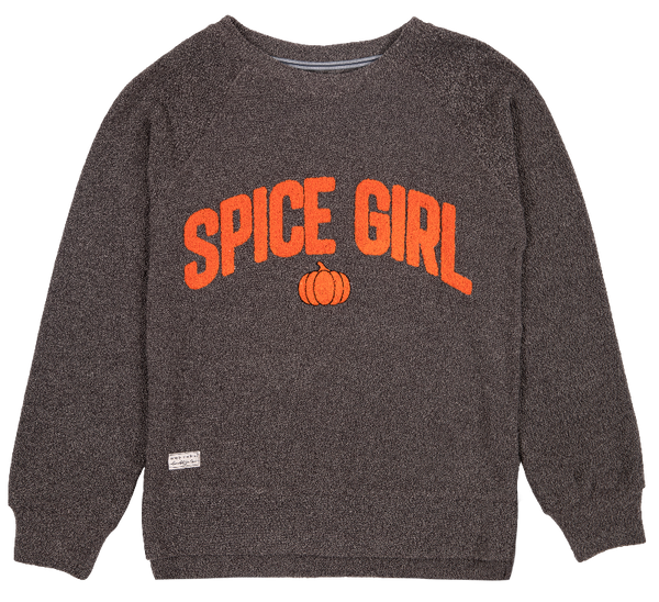 Spice girl terry cloth crew sweatshirt simply southern