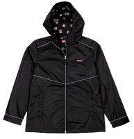 Simply Southern Rain Coat black with daisies